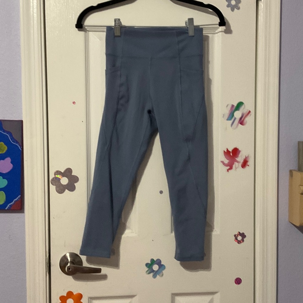 Stylish Kids Leggings in Soft Blue